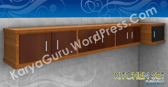 AutoCAD 3D Modeling Kitchenset Desain untuk di daerah Tangerang