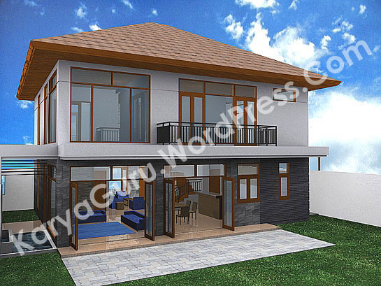 3D Modeling Rumah Tinggal 2 Lantai di Bogor