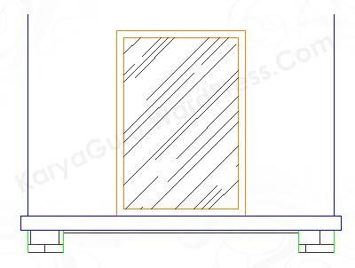Arsir Kaca AutoCAD Pos Jaga