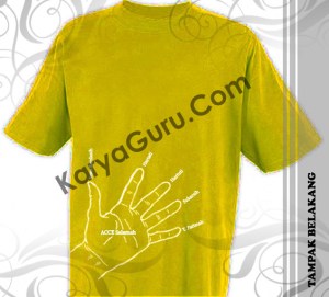 desain kaos kuningbelakang