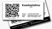 Name Card Design with QR Code
