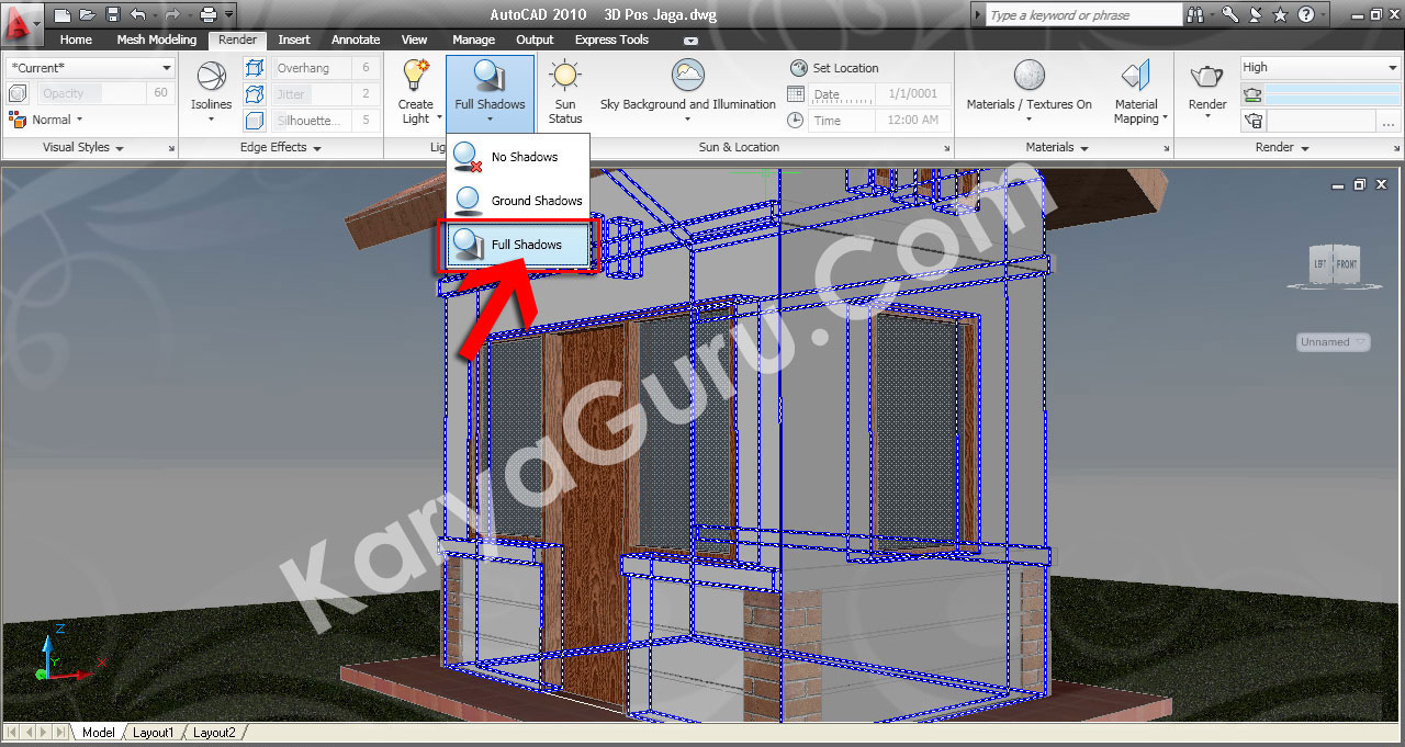 29. Full Shadows AutoCAD