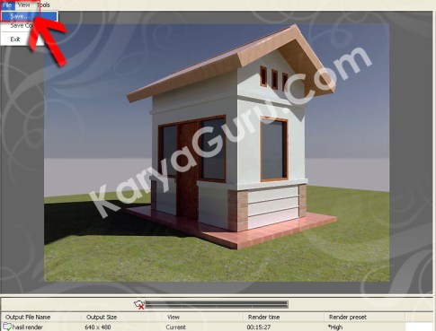 Save Rendering AutoCAD