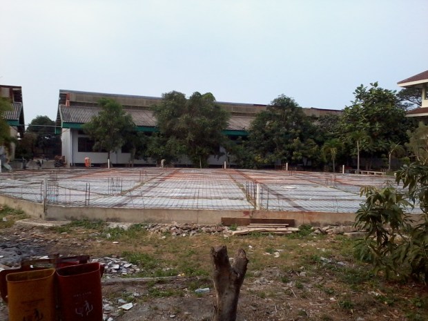 Pelaksanaan Pemabngunan Masjid SMKn 56 jakarta