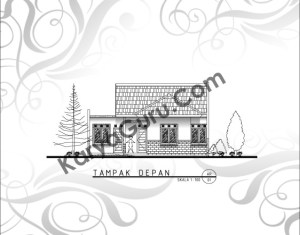 tampak depan rumah tinggal