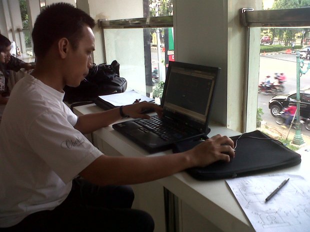 kursus autocad outdoor 7eleven Wolter Monginsidi 4