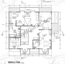 Kursus AutoCAD Denah Lantai 2
