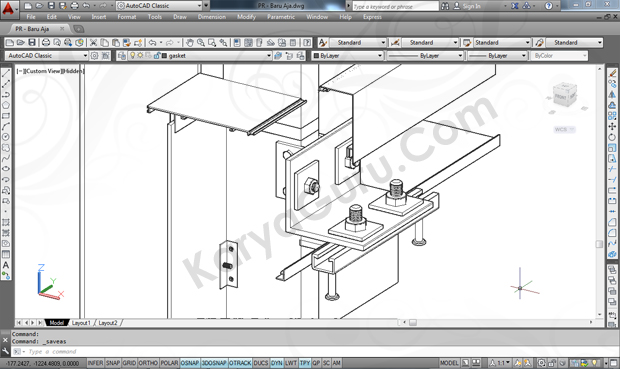 Kursus AutoCAD 3D Curtainwall Jakarta