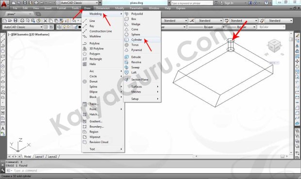04 Tutorial AutoCAD Pisau Crusher - Cylinder