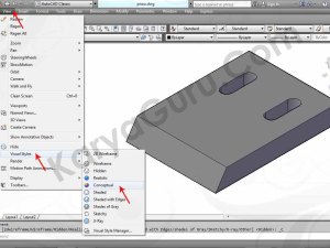 11 Tutorial AutoCAD Pisau Crusher - Visual Style Concept