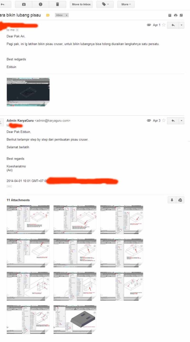 support email kursus autocad
