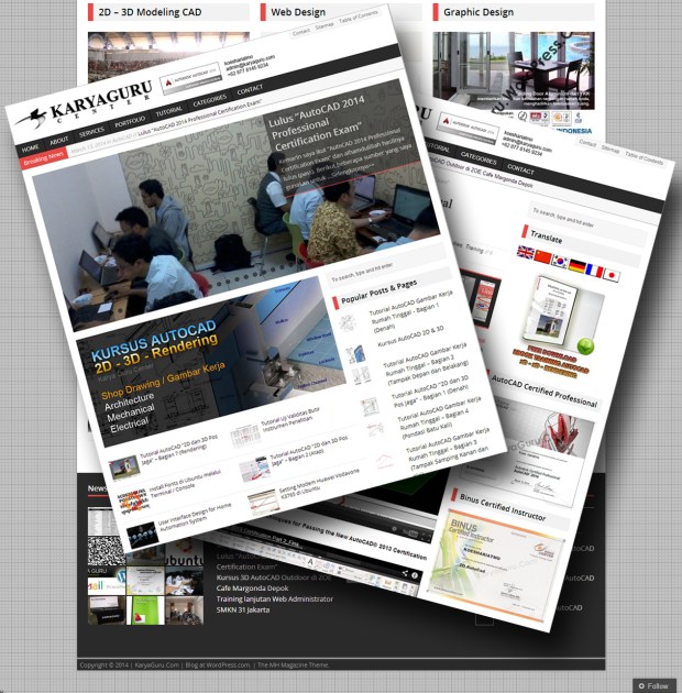 Theme WordPress Web KaryaGuruCenter Baru