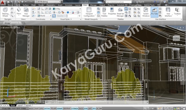 Kursus AutoCAD 3D X-Ray Camera 2