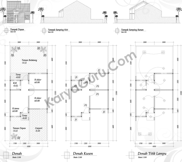Denah Tampak Rumah Minimalis