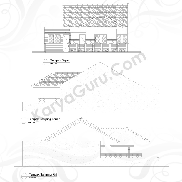 Kursus Tampak AutoCAD 2D Arsitektur Hotel Ibis Tamarin