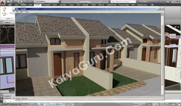 screenshot rendering autocad