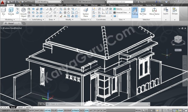 3D Modeling Skecthy Kursus AutoCAD