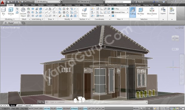 3D Modeling X-ray Kursus AutoCAD