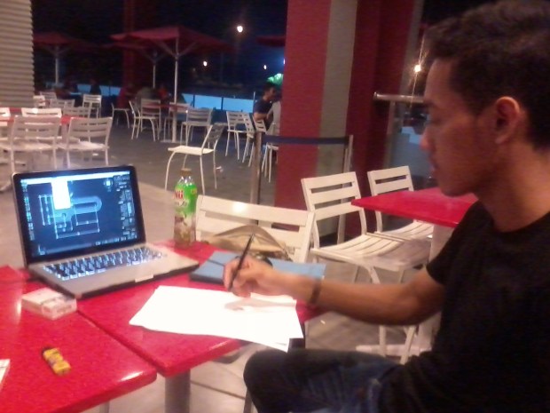 Kursus Outdoor AutoCAD di KFC Lenteng Agung Laterace