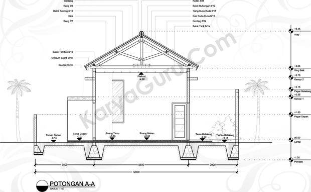 Materi Kursus AutoCAD Potongan Rumah