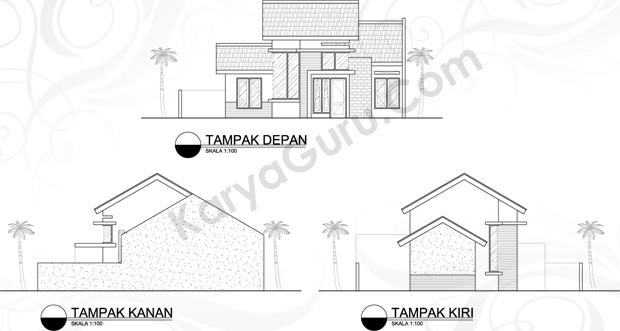 Materi Kursus AutoCAD Tampak Rumah