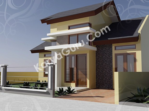 kursus autocad 3d rendering rumah minimalis camera 1