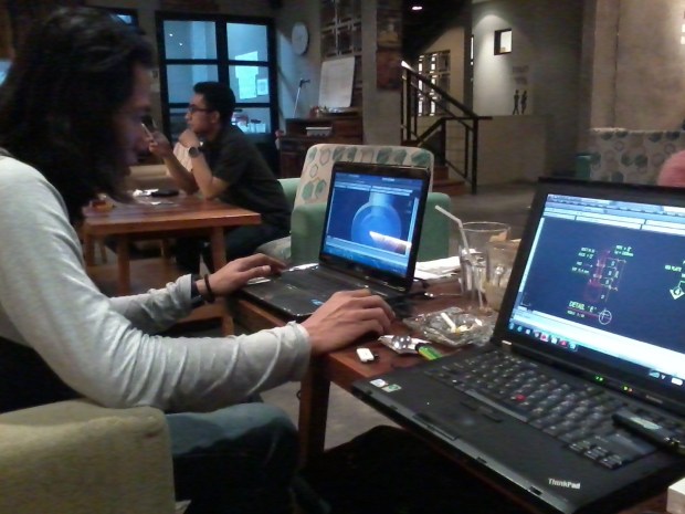 Kursus AutoCAD outdoor 3D Tower di Ngopi Doeloe Cafe Bandung JawaBarat