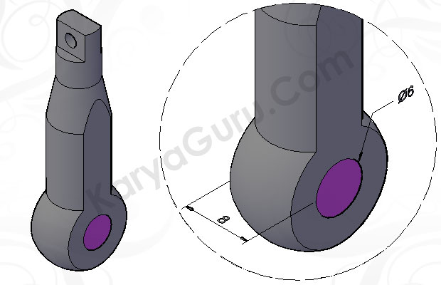 Tutorial AutoCAD CYLINDER_CYL Mechanical Part