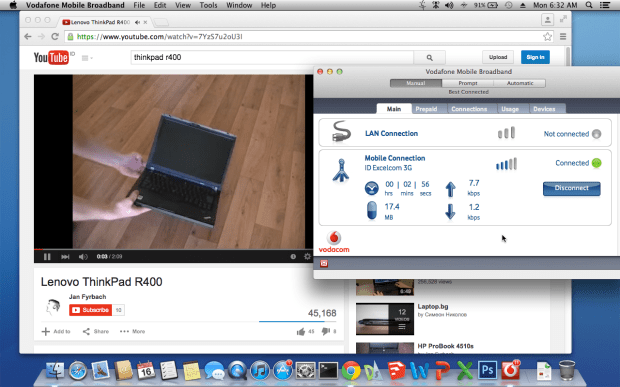 Vodafone K3765 Os X MountainLion Lenovo ThinkPad R400