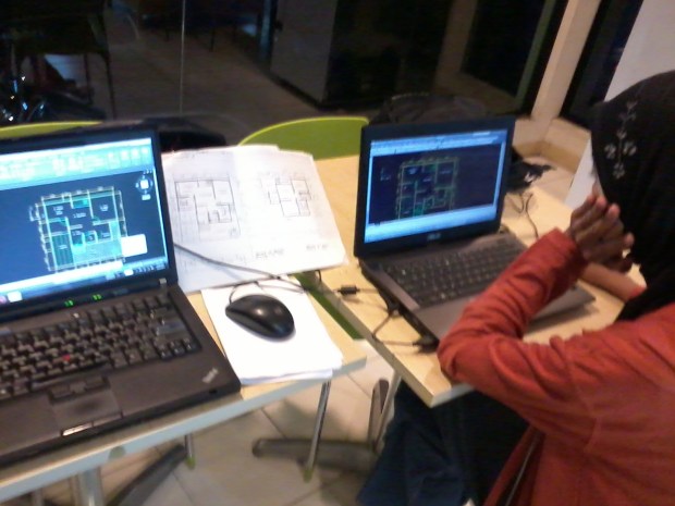 kursus privat autocad denah tiptop toleiskandar depok