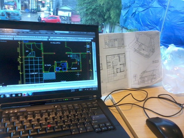 materi kursus autocad denah tiptop toleiskandar depok