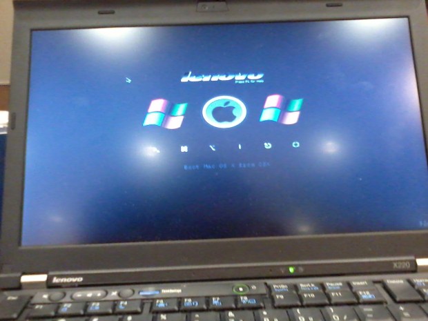 Clover dualboot Window 7 Mac Hackintosh 10.10.4 Yosemite Lenovo Thinkpad X220