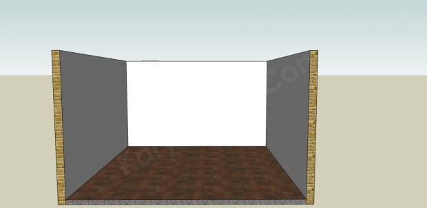 kondisi sebelum plafond gypsum terpasang