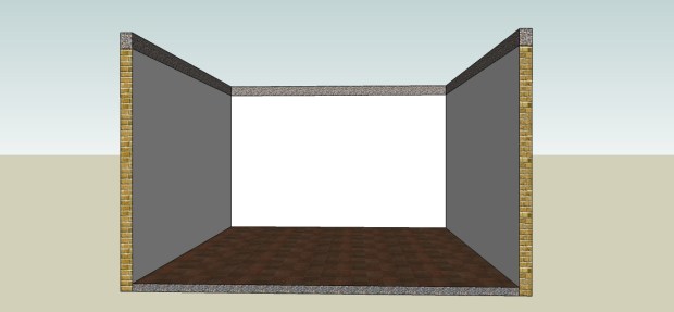 sebelum plafond kayu dipasang