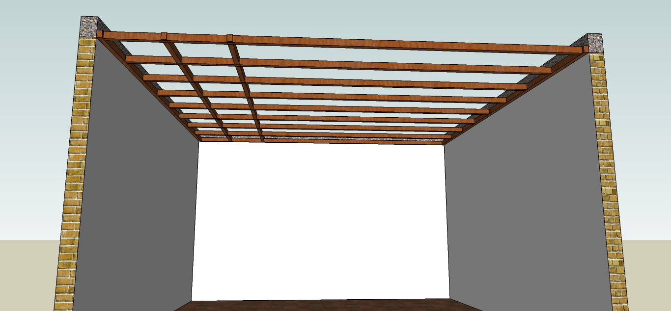 pemasangan rangka tengah plafond kaso 5×7