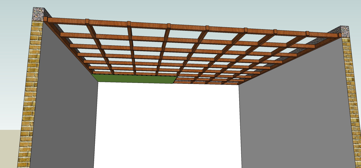 pemasangan triplek pada rangka plafond
