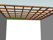 pemasangan triplek pada rangka plafond