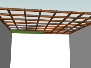 pemasangan triplek pada rangka plafond