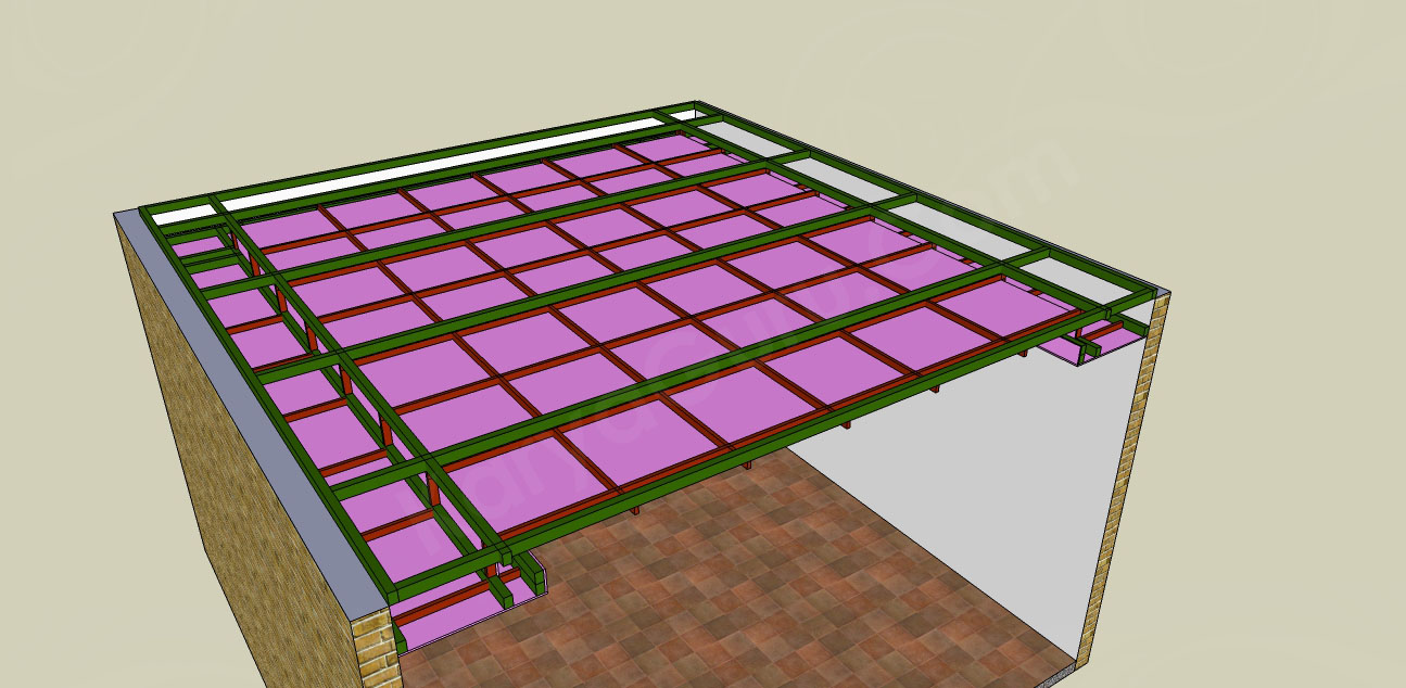 pemasangan plafond gypsum up ceiling