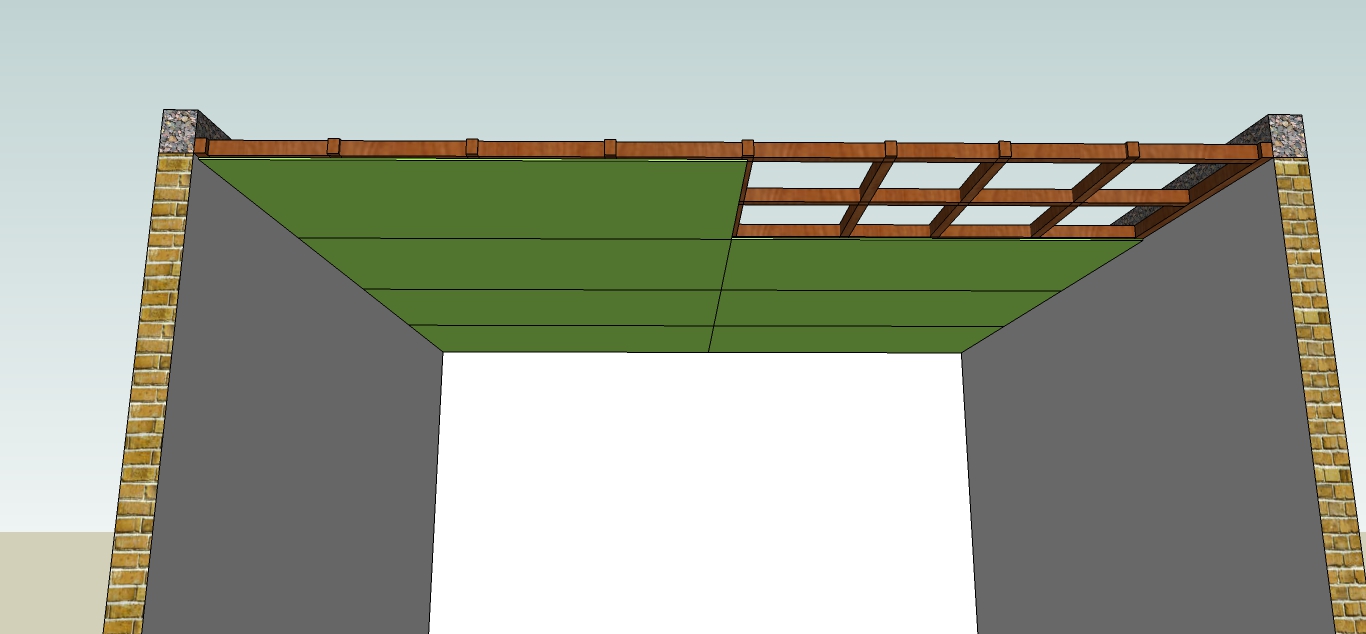 pemasangan triplek pada rangka plafond