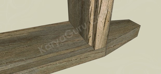 Sambungan Kusen Jendela Bouvenlight Tiang Ambang Bawah