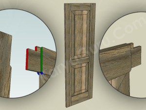 Sambungan Rangka Atas Daun Pintu Panel