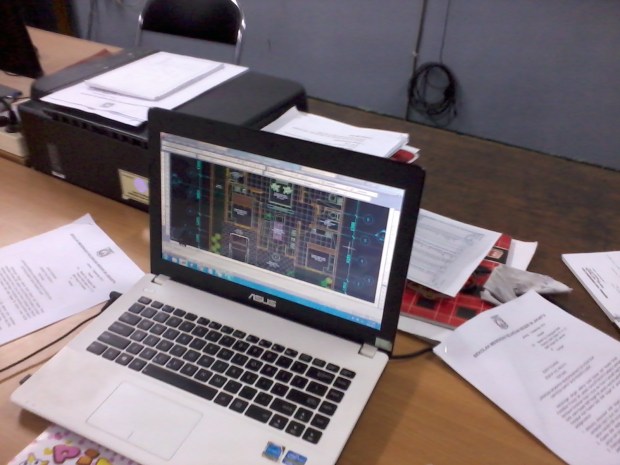 Training AutoCAD Denah Teknik Bangunan di SMKN 56 Jakarta Utara