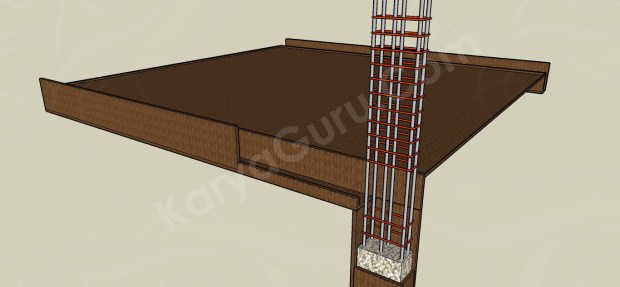 bekisting balok dan plat lantai atas