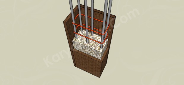 pengecoran struktur beton kolom bawah