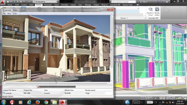 Camera1 Training AutoCAD 3D Rendering