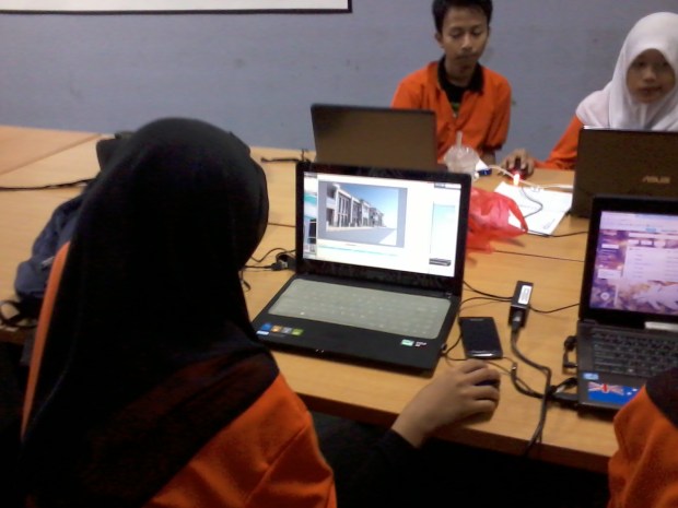 Training AutoCAD 3D Rendering Teknik Bangunan di SMKN Penjaringan Jakarta Utara