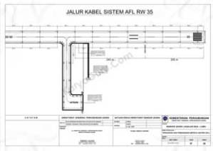 JALUR KABEL AFL RW 17 SISTEM AIRFIELD LIGHTING (AFL) BANDAR UDARA