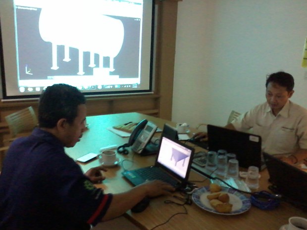 Training AutoCAD 3D Mechanical Tank Grundfos Pompa di Intirub Business Park Cililitan Halim