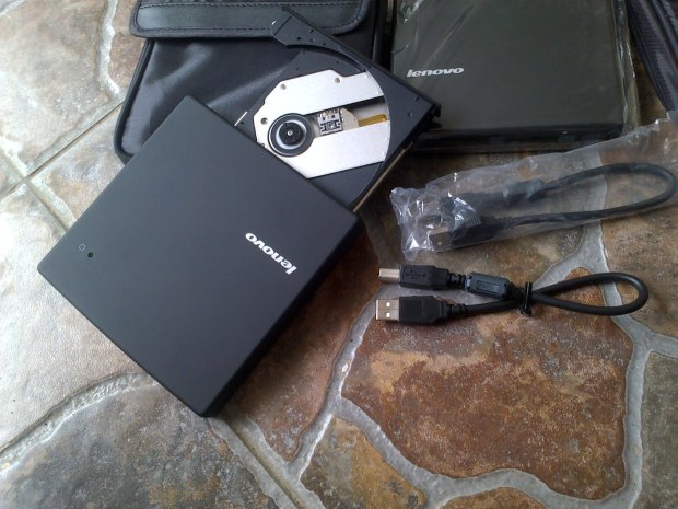 DVD-CD-RW External Lenovo Portabel + Softcase